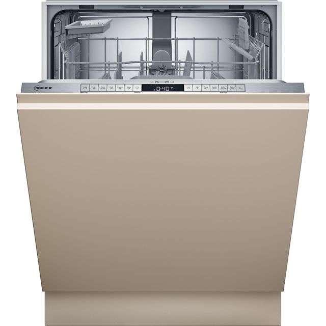 NEFF N50 S175HTX06G Wifi Connected Fully Integrated Standard Dishwasher - Stainless Steel Control Panel with Sliding Door Fixing Kit - D Rated