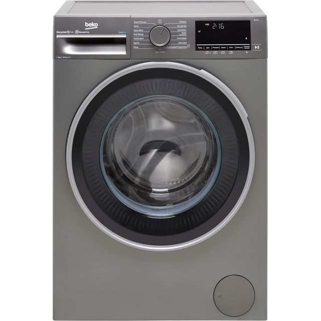 Beko B3W5841IG 8kg Washing Machine with 1400 rpm - Graphite - A Rated