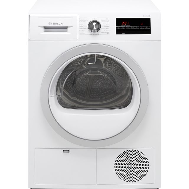 Bosch Serie 6 WTG86402GB 8Kg Condenser Tumble Dryer - White - B Rated