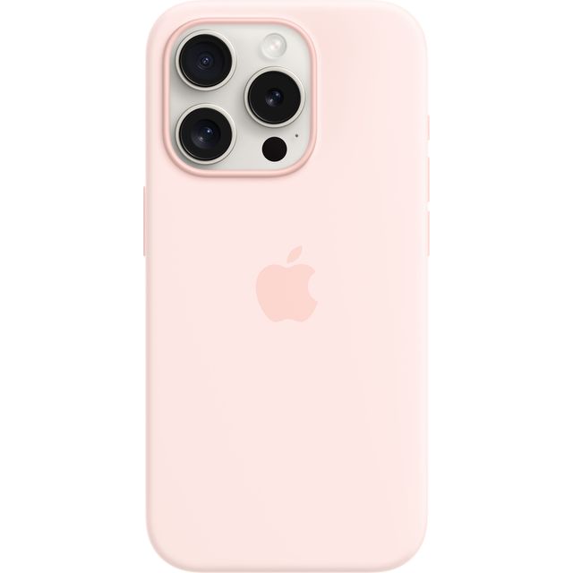 Apple Silicone Case with MagSafe for iPhone 15 Pro - Light Pink