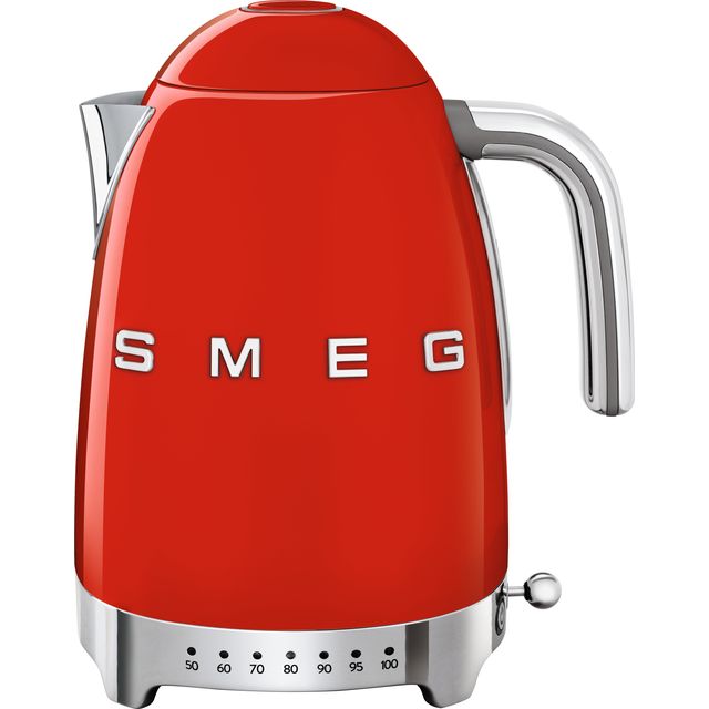 Smeg 50's Retro KLF04RDUK Kettle with Temperature Selector - Red