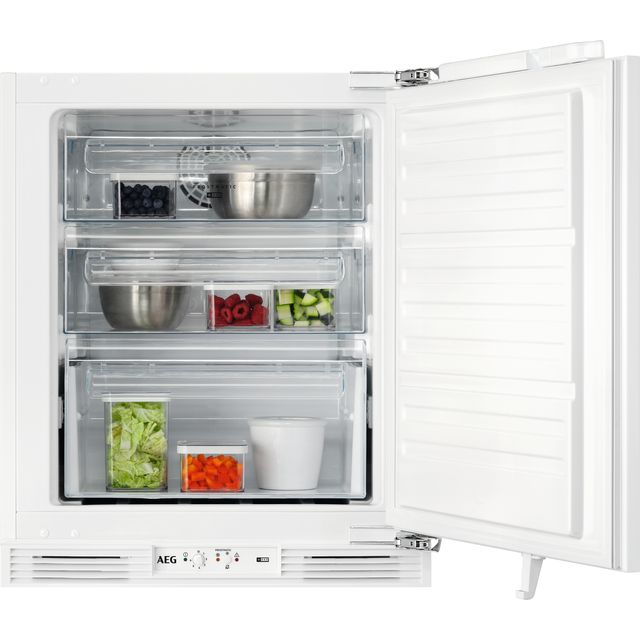 AEG 7000 Series OAB7N82EF Integrated Frost Free Under Counter Freezer with Fixed Door Fixing Kit - E Rated