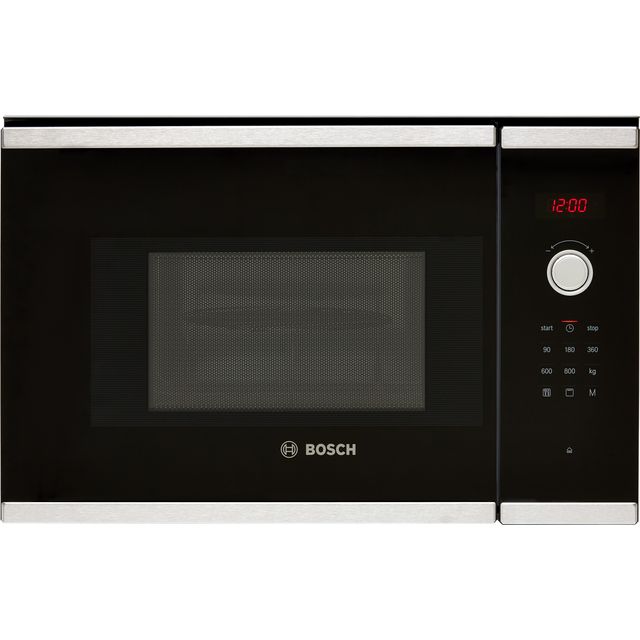 Bosch Series 4 BEL523MS0B Built In Compact Microwave With Grill - Stainless Steel - BEL523MS0B_SS - 1