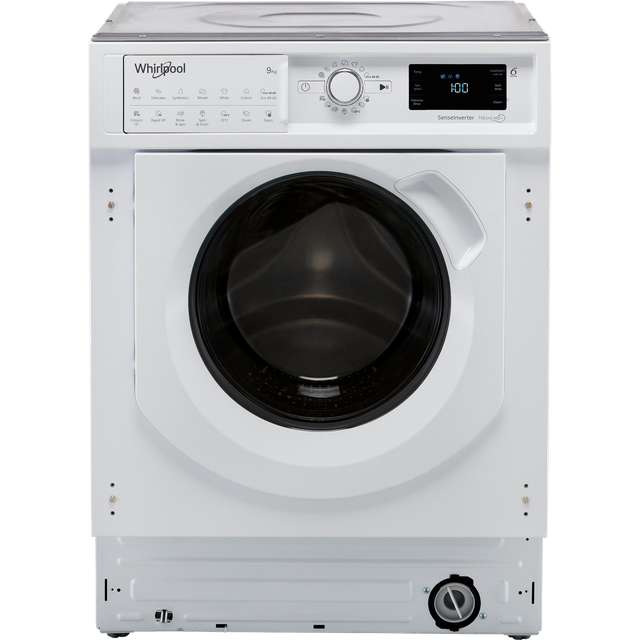 Whirlpool BIWMWG91484UK Built In 9Kg Washing Machine - White - BIWMWG91484UK_WH - 1