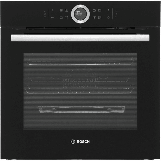 Bosch Series 8 HBG634BB1B Built In Electric Single Oven - Black - HBG634BB1B_BK - 1