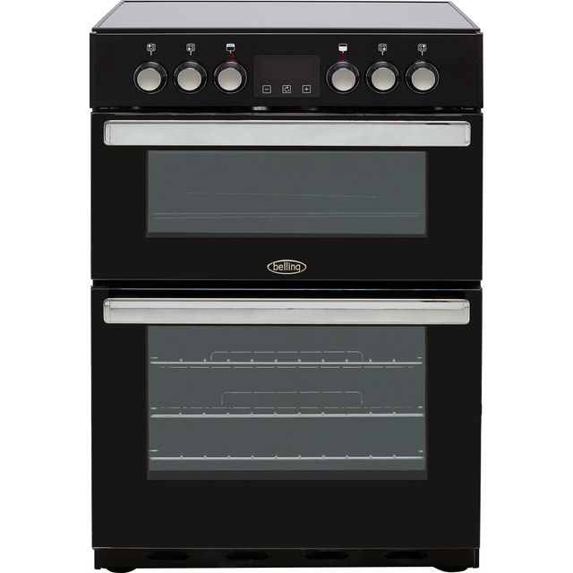 Belling Cookcentre 60E 60cm Electric Cooker with Ceramic Hob - Black - A/A Rated