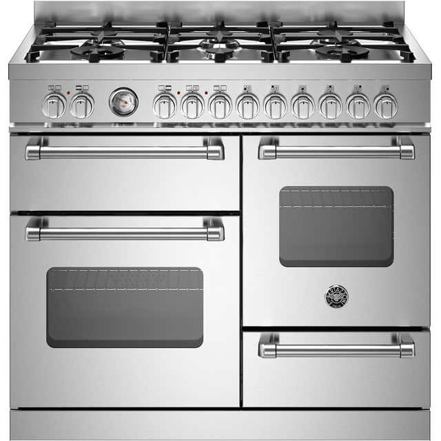 Bertazzoni Master Series MAS106L3EXC 100cm Dual Fuel Range Cooker - Stainless Steel - A Rated