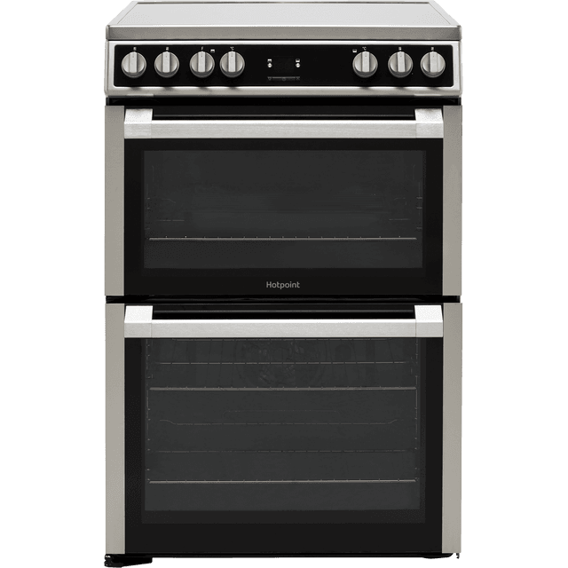 Hotpoint HDT67V9H2CX/UK 60cm Electric Cooker with Ceramic Hob - Silver - A/A Rated