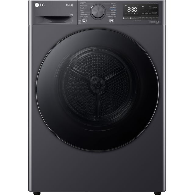 LG Dual Dry FDV709GN Wifi Connected 9Kg Heat Pump Tumble Dryer - Slate Grey - A++ Rated