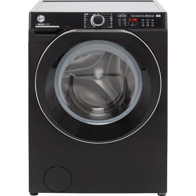 Hoover H-WASH 500 HW411AMBCB/1 11Kg Washing Machine with 1400 rpm - Black - A Rated