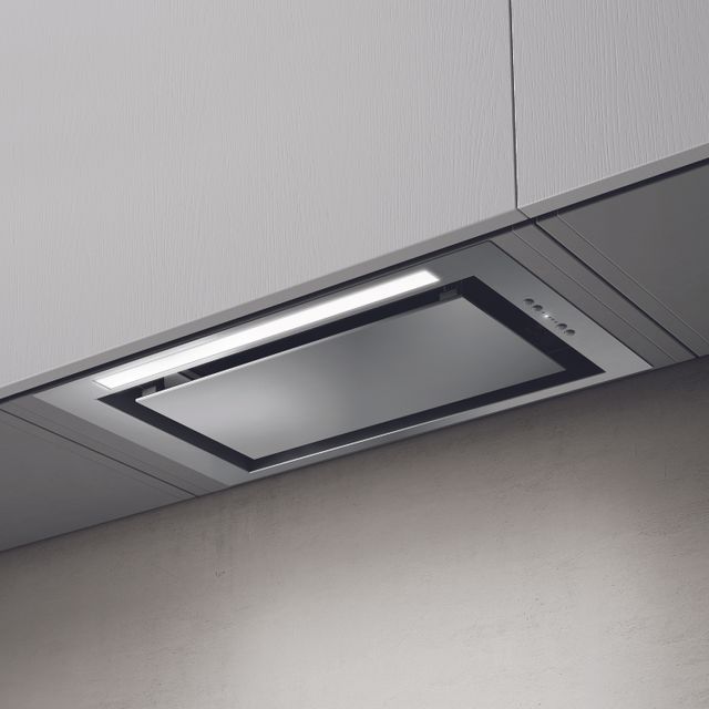 Elica LANE60IXA52 60 cm Integrated Cooker Hood - Stainless Steel - For Ducted/Recirculating Ventilation