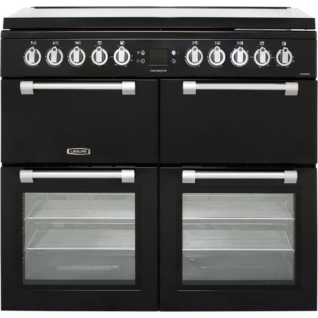 Leisure CC100F521K Chefmaster 100cm Dual Fuel Range Cooker - Black - CC100F521K_BK - 1