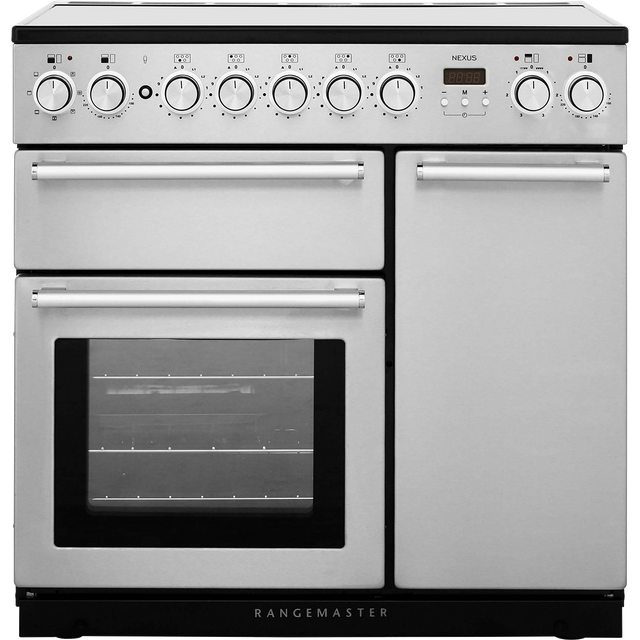 Rangemaster NEX90EISS/C Nexus 90cm Electric Range Cooker - Stainless Steel / Chrome - NEX90EISS/C_SS - 1