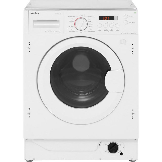 Amica AWDT814S Integrated 8Kg / 6Kg Washer Dryer with 1400 rpm - White - E Rated