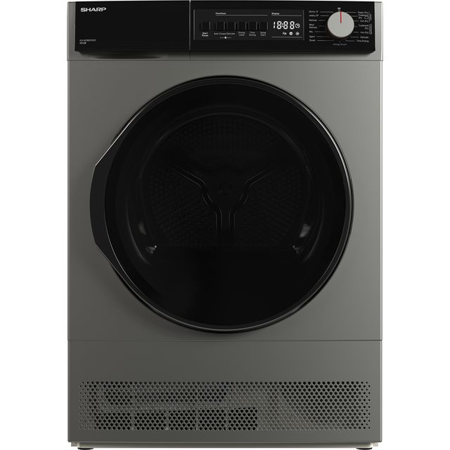 Sharp KD-NCB8S7GS9 8Kg Condenser Tumble Dryer - Silver - B Rated