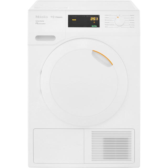 Miele T1 Active Family TDD230WP Free Standing Condenser Tumble Dryer in White