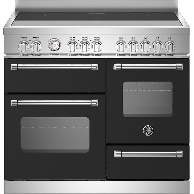 Bertazzoni Master Series MAS105I3ENEC Electric Range Cooker with Induction Hob - Black - A/A Rated
