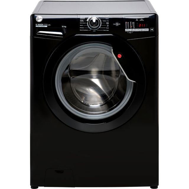 Hoover H-WASH 300 LITE H3W4102DABBE 10kg Washing Machine with 1400 rpm - Black - C Rated