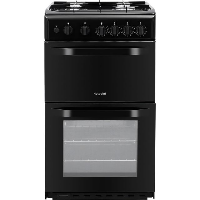 Hotpoint Cloe HD5G00KCB 50cm Freestanding Gas Cooker with Gas Grill - Black - A Rated