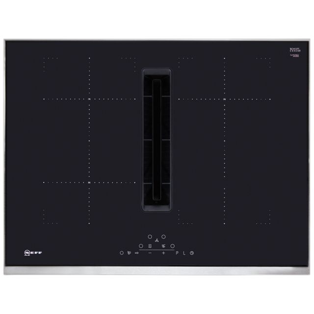 NEFF N70 T47TD7BN2 71cm Venting Induction Hob - Black - For Ducted/Recirculating Ventilation