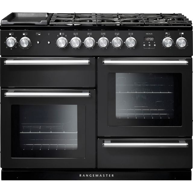 Rangemaster NEX110DFFCB/C Nexus 110cm Dual Fuel Range Cooker - Charcoal Black - NEX110DFFCB/C_CBK - 1