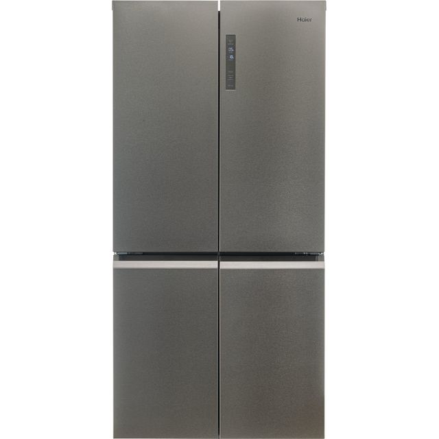Haier Cube 90 Series 5 HCR59F19ENMM Total No Frost American Fridge Freezer - Silver - E Rated