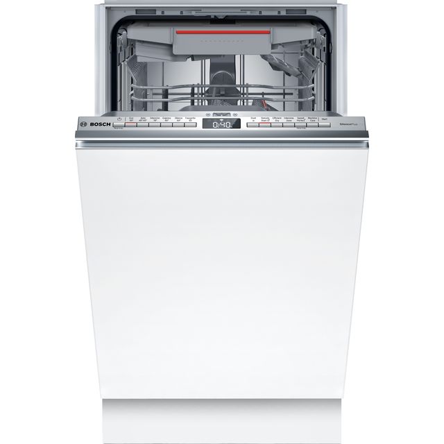 Bosch Series 4 SPV4EMX25G Fully Integrated Slimline Dishwasher - Stainless Steel - SPV4EMX25G_WH - 1