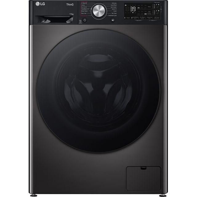 LG EZDispense F4Y711BBTA1 11kg WiFi Connected Washing Machine with 1400 rpm - Black - A Rated