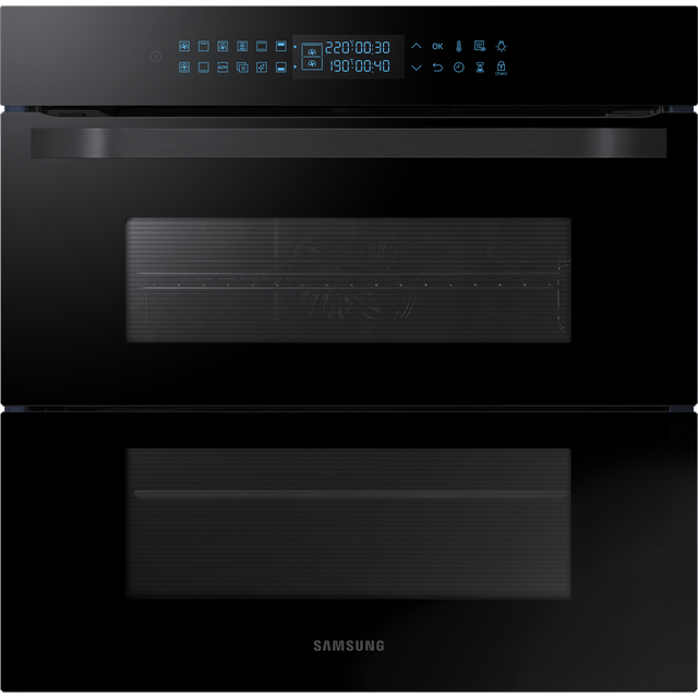 Samsung Prezio Dual Cook Flex NV75R7676RB Built In Electric Single Oven - Black Glass - NV75R7676RB_BKG - 1