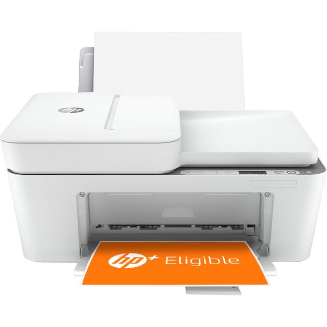 HP DeskJet Plus 4120e All-In-One Inkjet Printer Includes 6 months of Instant Ink with HP PLUS - Grey / White 