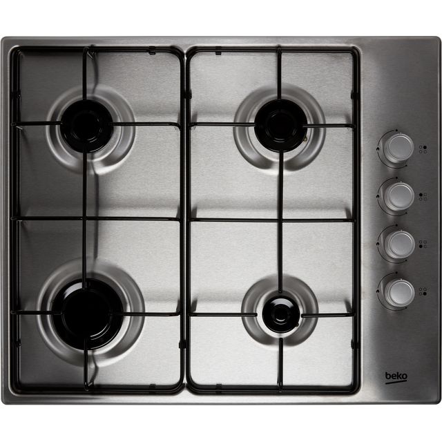 Beko HIBG64120SX 61cm Gas Hob - Stainless Steel