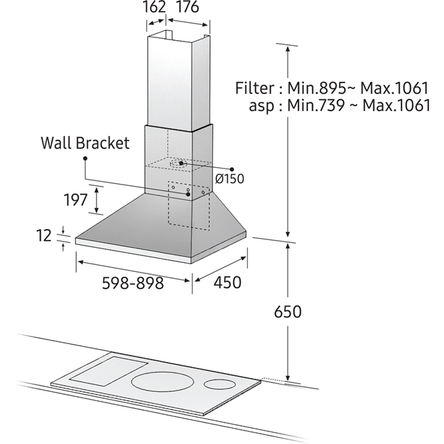 Samsung NK24M3050PS Integrated Cooker  Hood  Reviews 