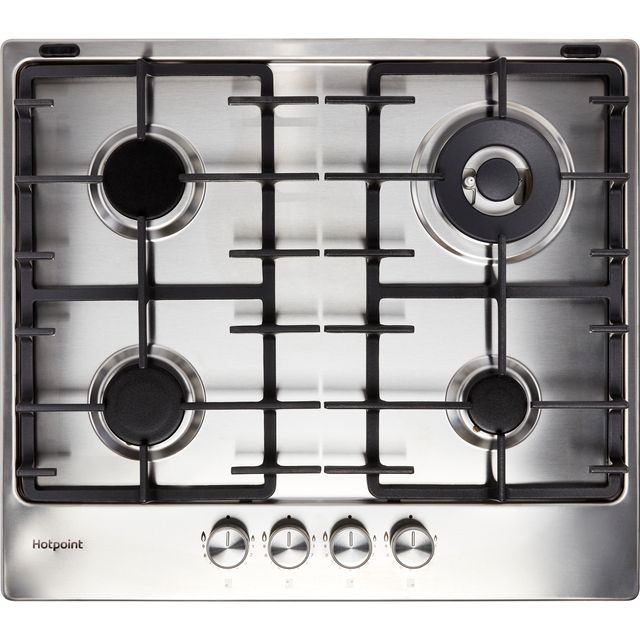 Hotpoint PPH60GDFIXUK 59cm Gas Hob - Stainless Steel