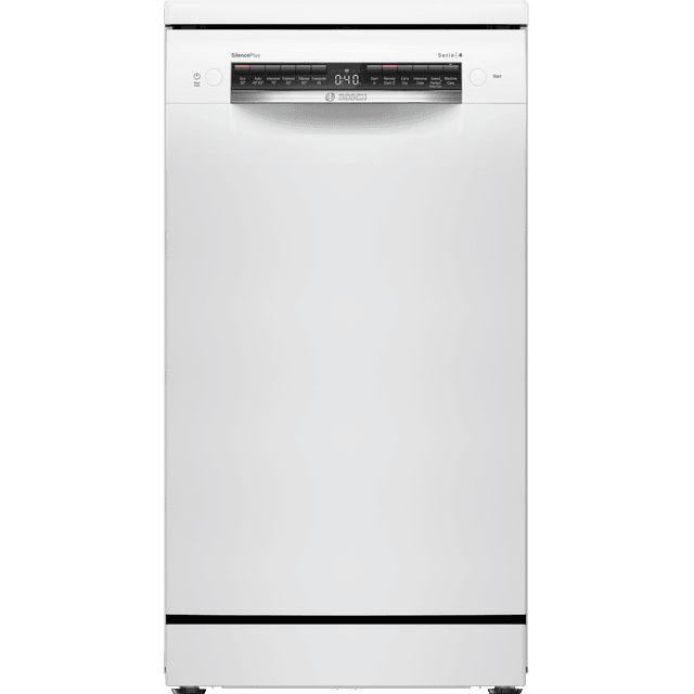 Bosch Series 4 SPS4HMW49G Slimline Dishwasher - White - SPS4HMW49G_WH - 1