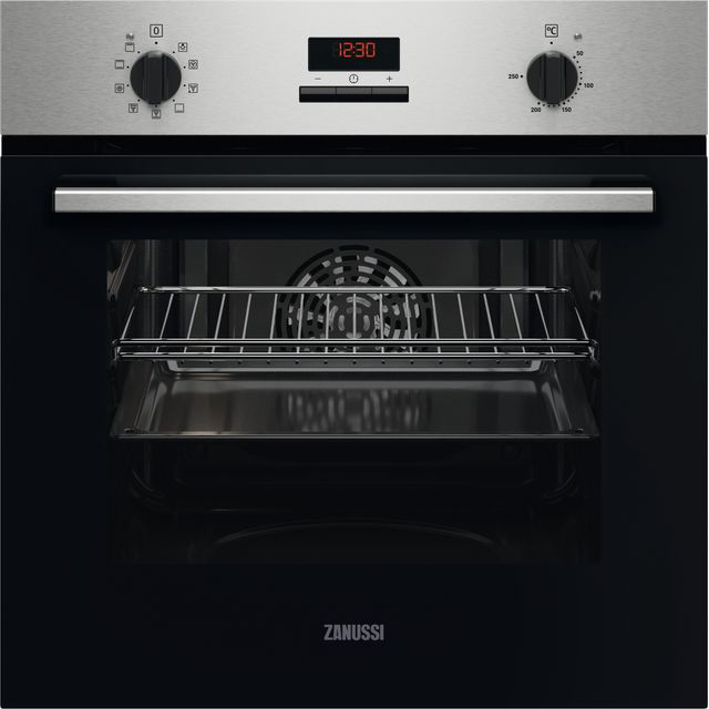 Zanussi ZOHHE2X2 Built In Electric Single Oven - Stainless Steel - ZOHHE2X2_SS - 1