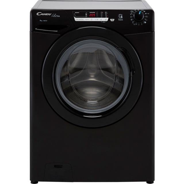 Candy Ultra HCU1482DBBE/1 8Kg Washing Machine with 1400 rpm - Black - D Rated