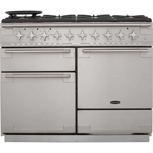 Rangemaster ELS110DFFSS Elise 110cm Dual Fuel Range Cooker - Stainless Steel - ELS110DFFSS_SS - 1