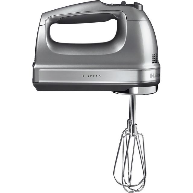 KitchenAid 5KHM9212BCU Hand Mixer with 3 Accessories - Contour Silver