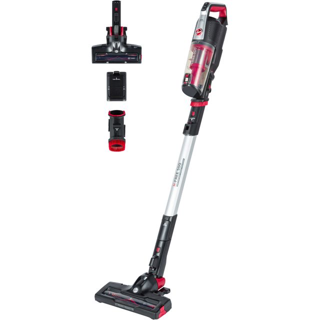 Hoover H-FREE 500 HF522BH Cordless Vacuum Cleaner with up to 40 Minutes Run Time - Black / Red 