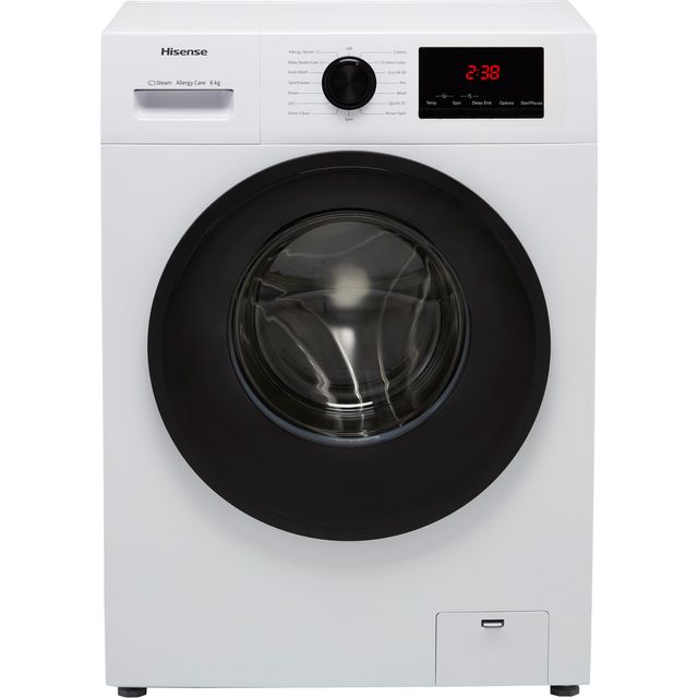 Hisense WFPV6012EM 6Kg Washing Machine with 1200 rpm - White - E Rated 