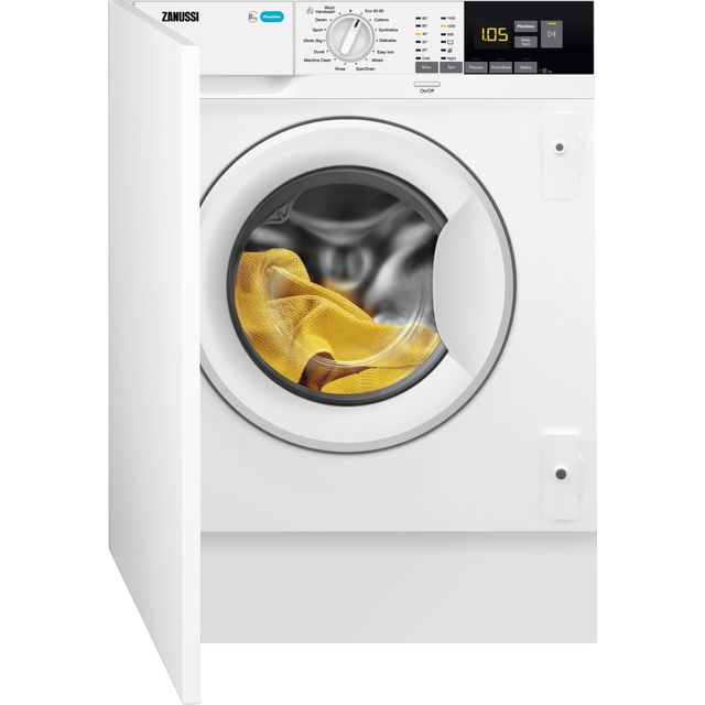Zanussi ZW84PCBI Integrated 8kg Washing Machine with 1400 rpm - White - B Rated
