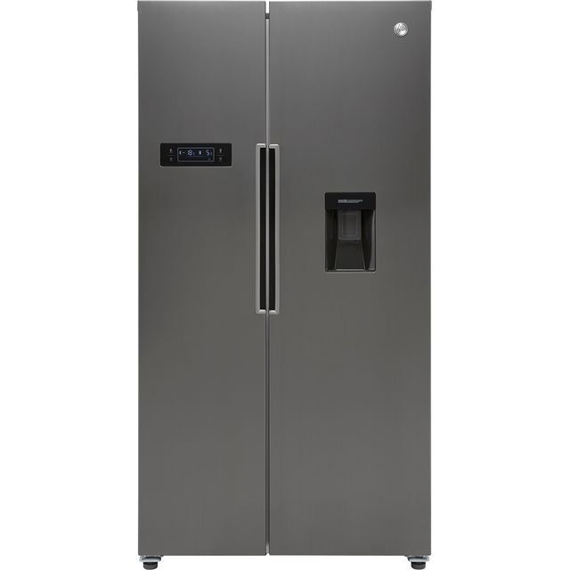 Hoover HHSBSO6174XWDK Non-Plumbed American Fridge Freezer - Stainless Steel Effect - E Rated