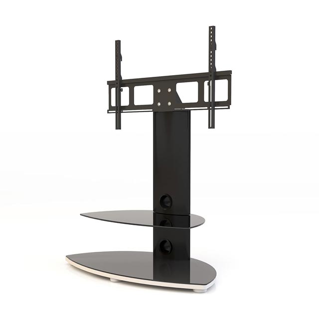 Alphason Osmium OSMB800/2-S 2 Shelf TV Stand with Bracket - Black - OSMB800/2-S - 4