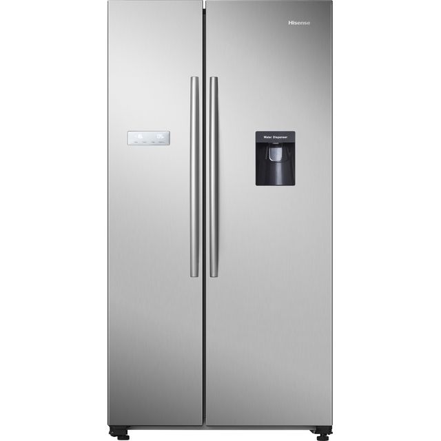Hisense RS741N4WCE Non-Plumbed Total No Frost American Fridge Freezer - Stainless Steel - E Rated