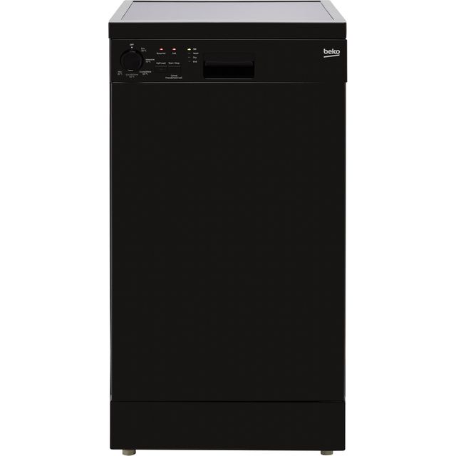 Beko DFS05020B Slimline Dishwasher - Black - DFS05020B_BK - 1