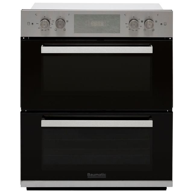 Baumatic BOS243X Built Under Electric Double Oven - Stainless Steel - A/A Rated 