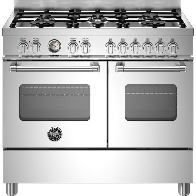 Bertazzoni Master Series MAS106L2EXC Dual Fuel Range Cooker - Stainless Steel - A Rated