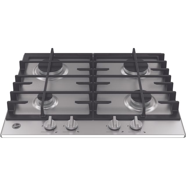 Hoover H-HOB 300 GAS HMK6GRK3X Built In Gas Hob - Stainless Steel - HMK6GRK3X_SS - 1