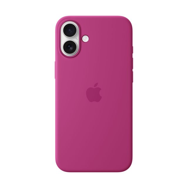 Apple iPhone 16 Plus Silicone Case with MagSafe for iPhone 16 Plus - Fuchsia