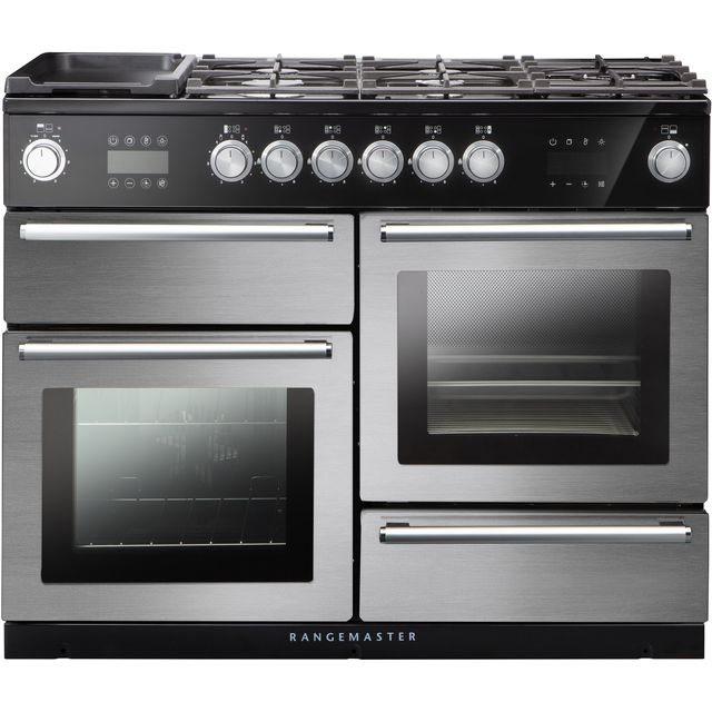 Rangemaster Nexus Steam 110cm Dual Fuel Range Cooker - Stainless Steel - A Rated